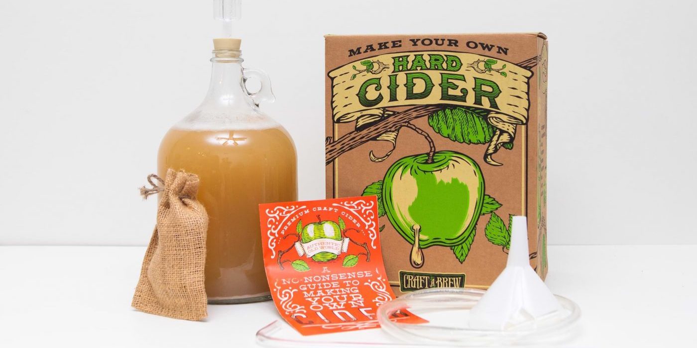 Home Brewing Kit for Cider Reusable Make Your Own Cider Kit Starter Set 1 Gallon Craft A Brew Hard Cider Kit